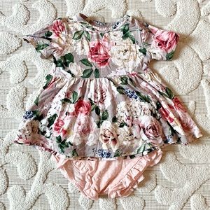 Posh Peanut Cassie peplum set 6-12 months